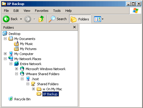 windows vm shared folder
